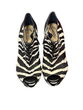 Zebra printed heel