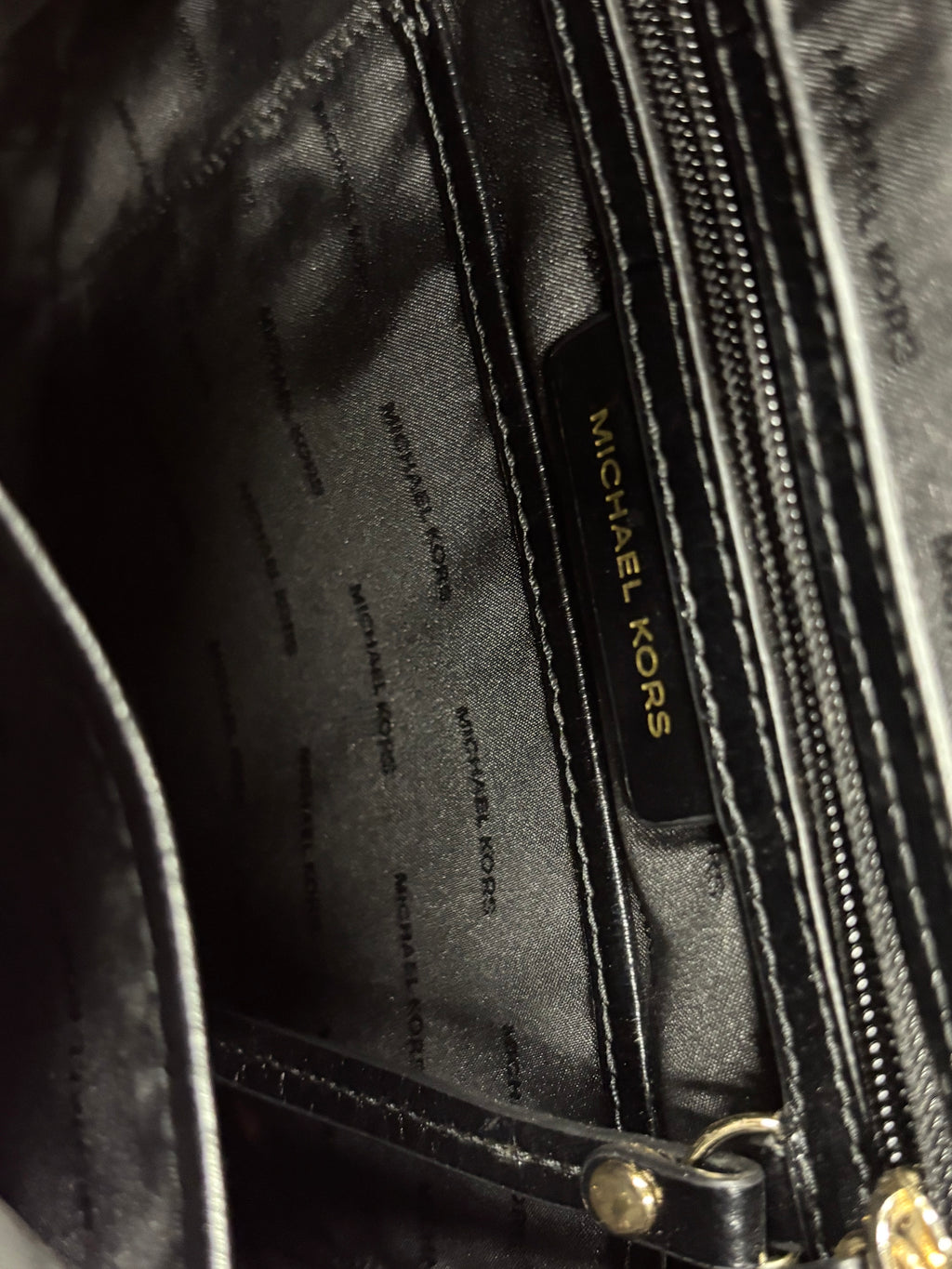 Michael Kors Black Quilted Handbag