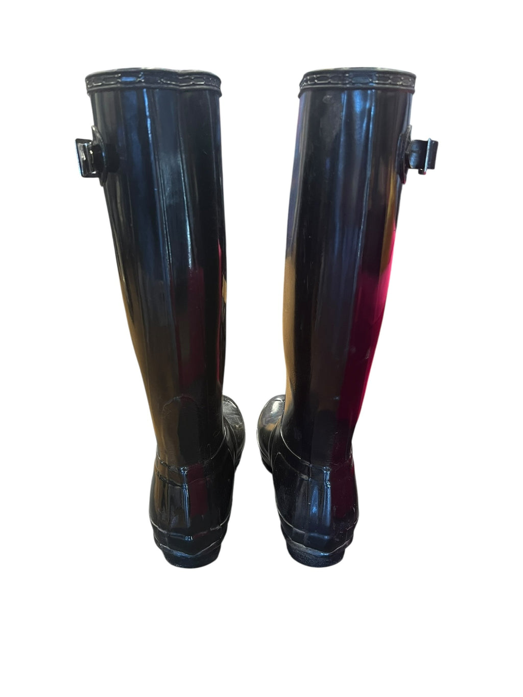 Hunter SIZE 7 Black Tall Rain Boots
