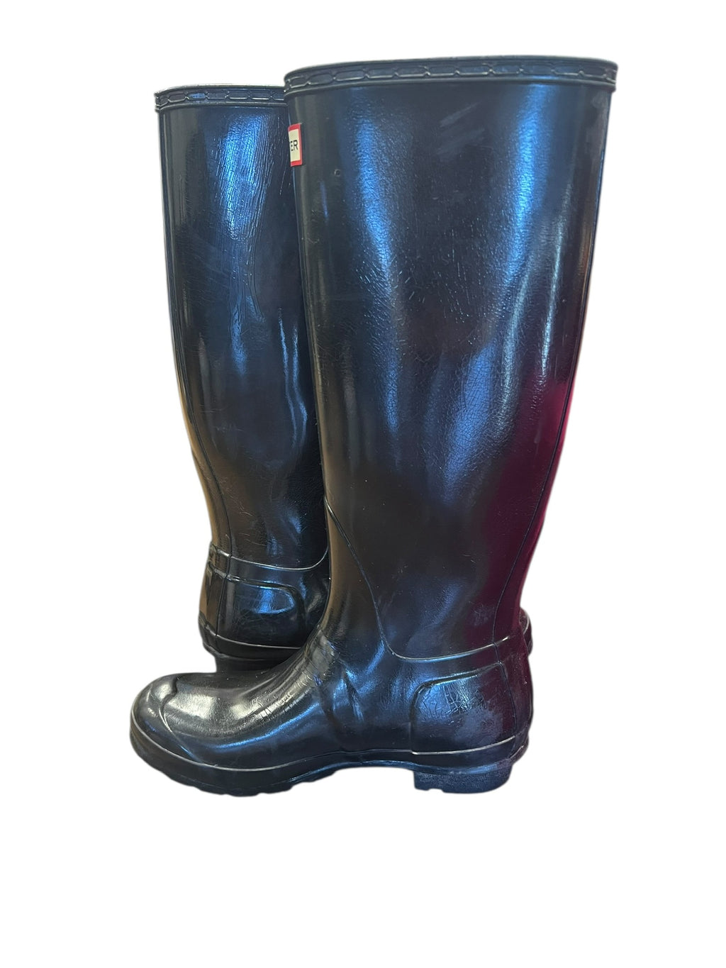 Hunter SIZE 7 Black Tall Rain Boots