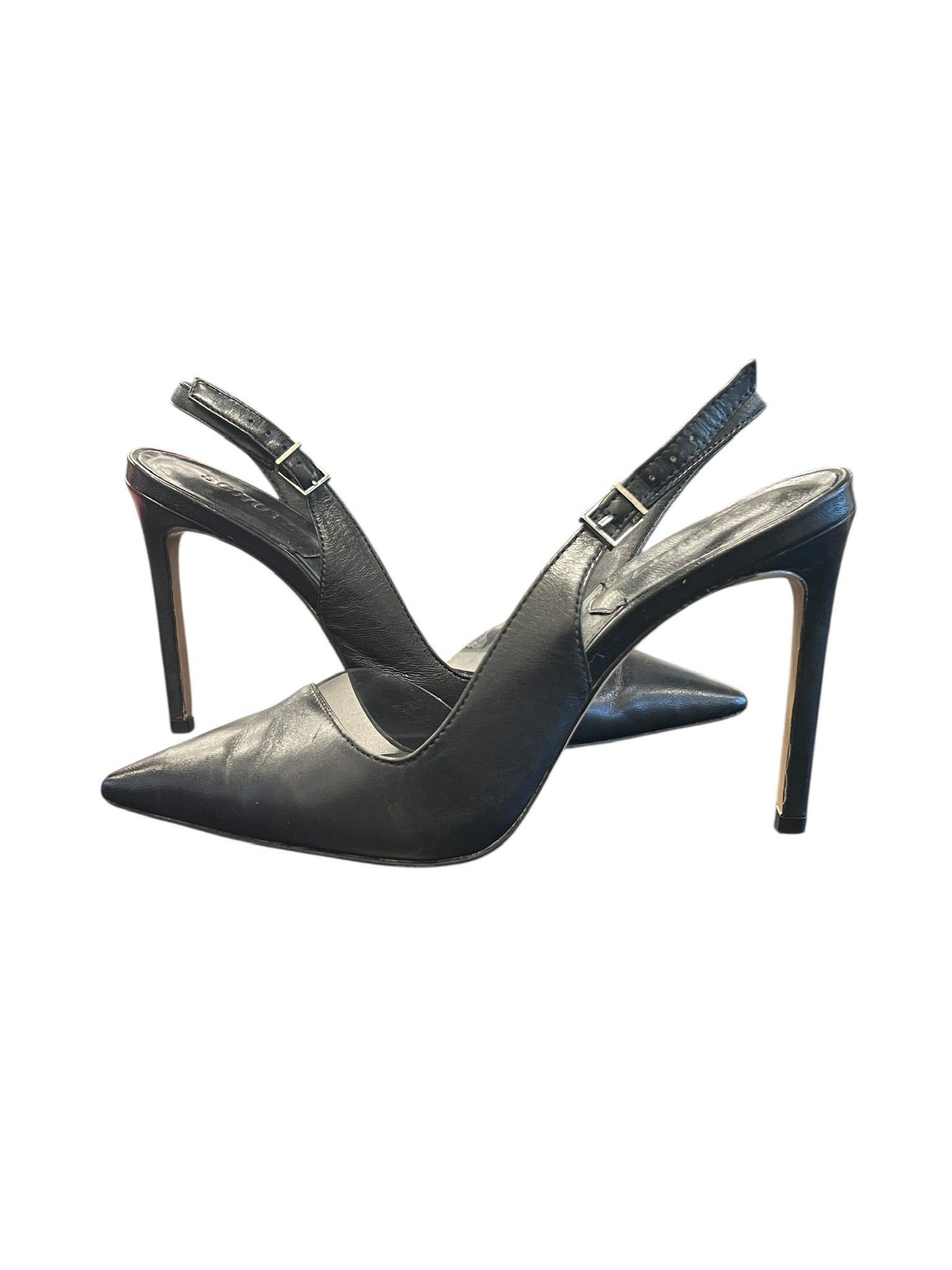 Schutz Black Slingback Heels