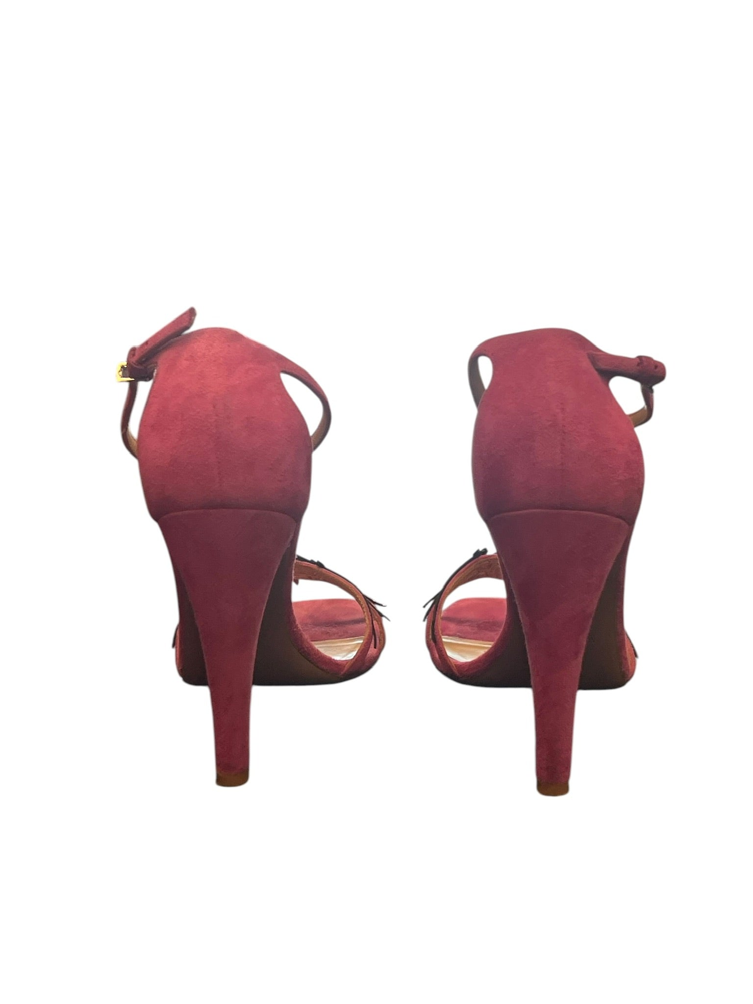 SIZE 38.5 Valentino Pink Suede High Heels
