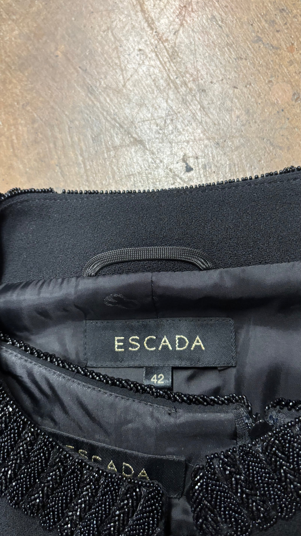 Size 42 Escada Black Dress