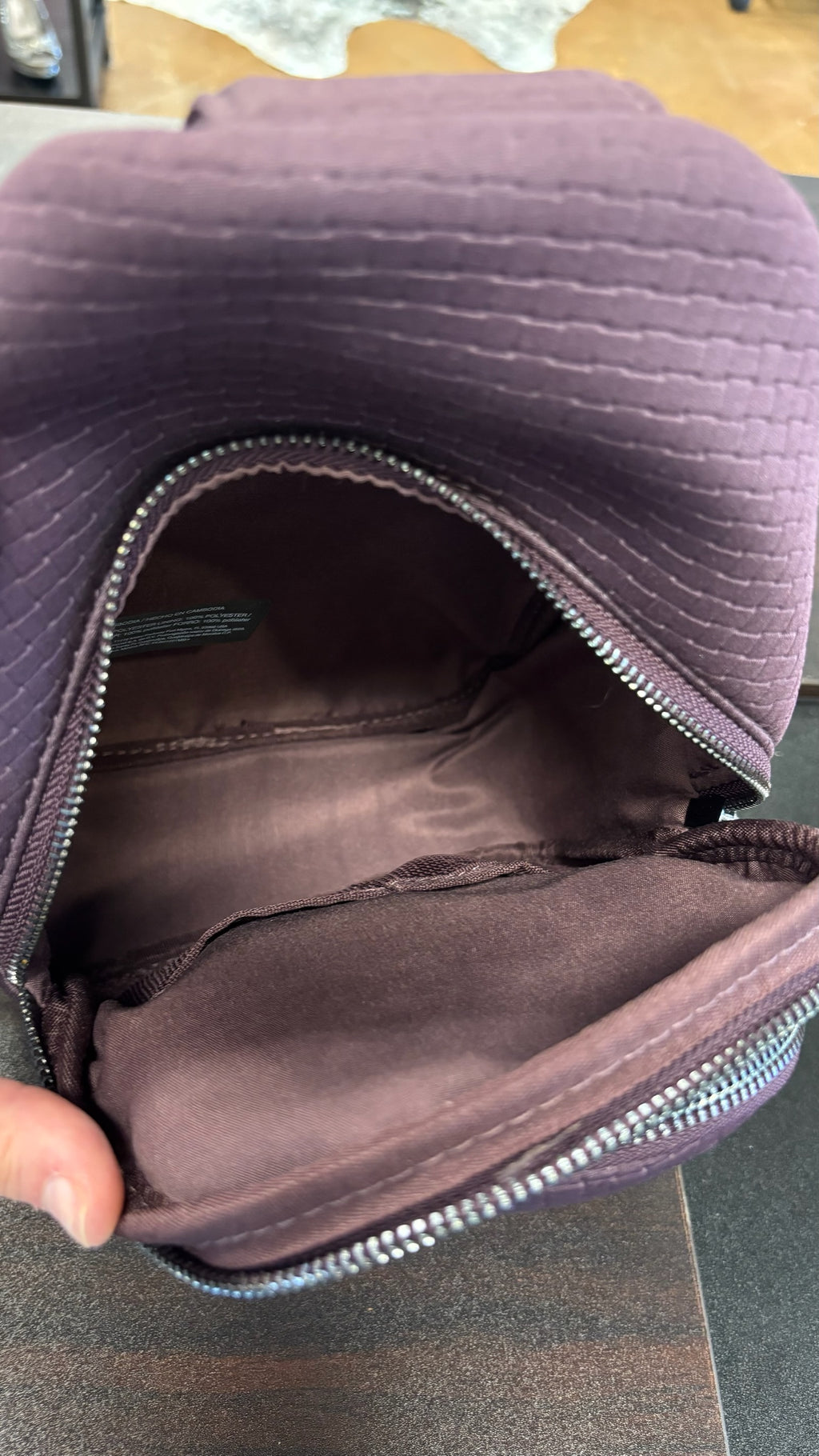 Chico's Purple Quilted Crossbody Bag