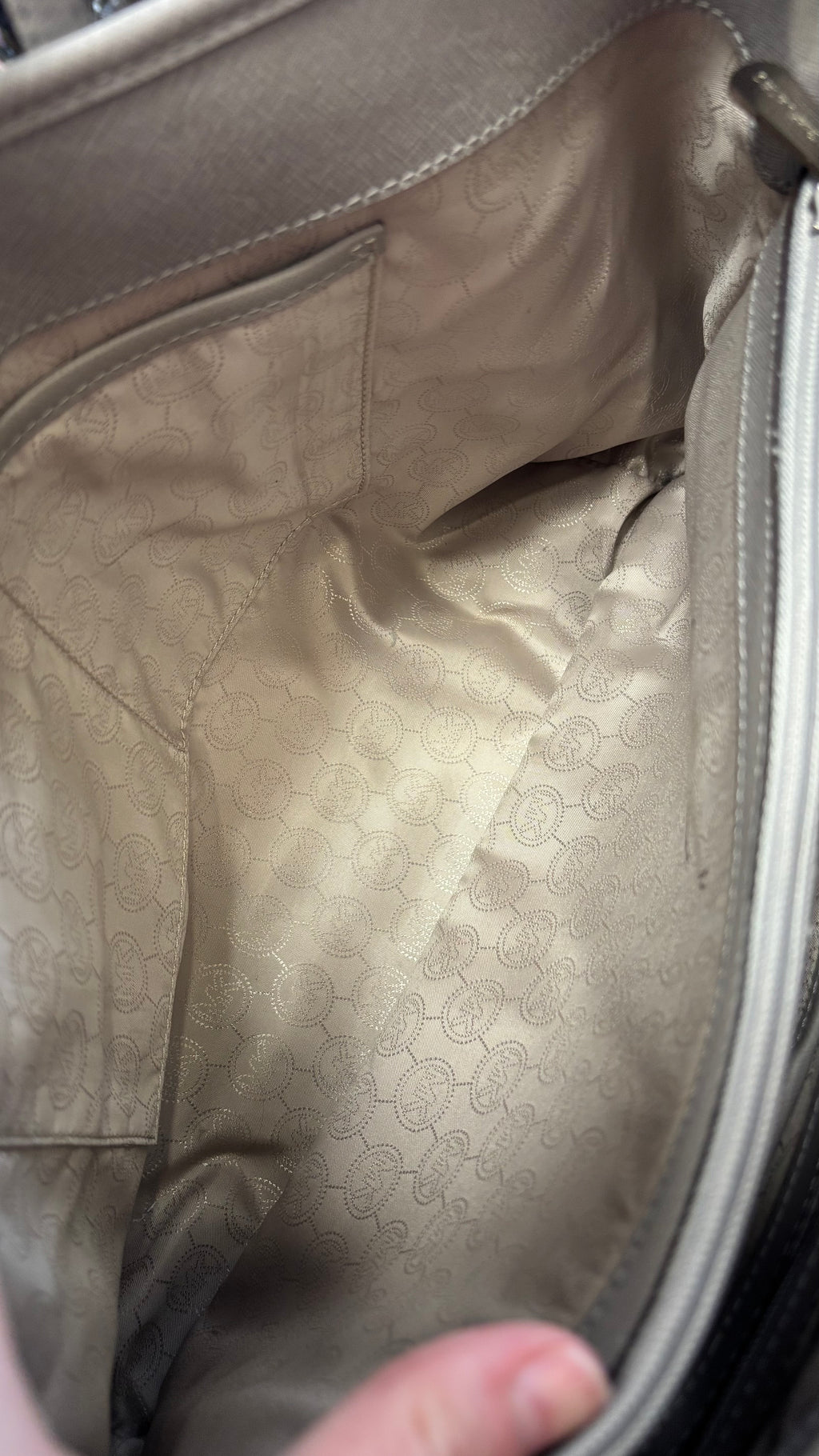 Michael Kors Gray Jet Set Travel Tote Bag