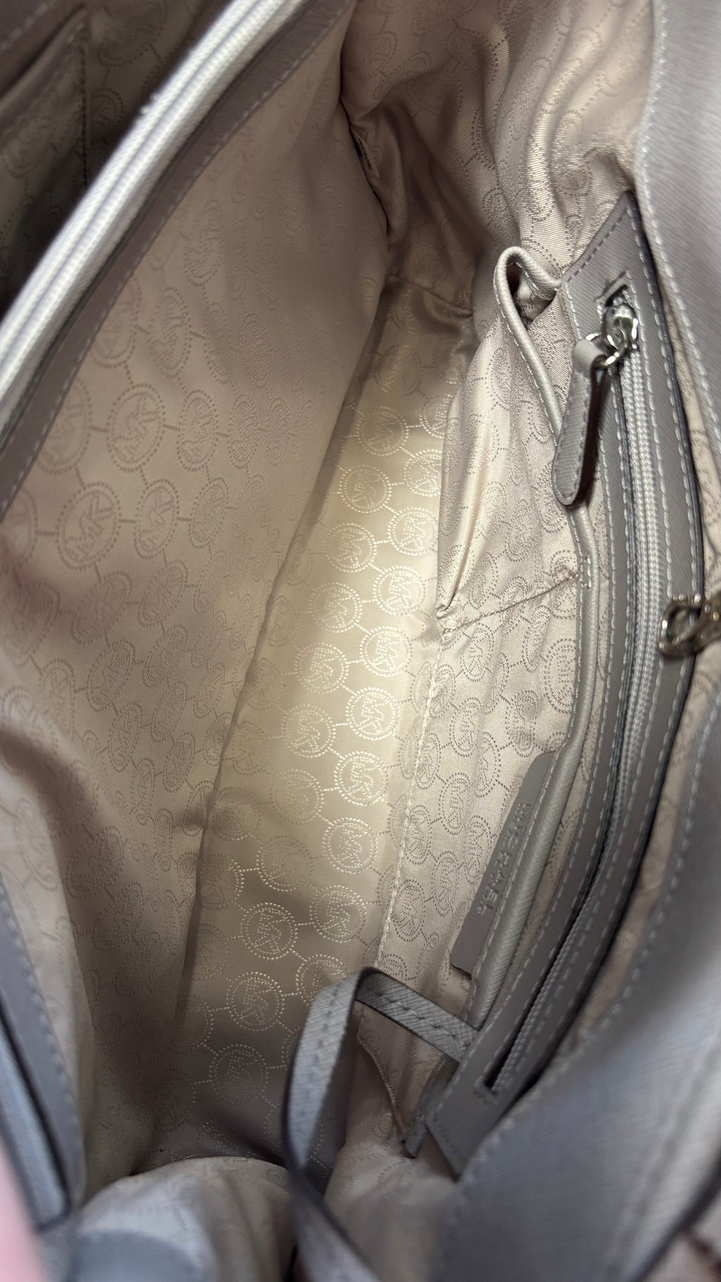 Michael Kors Gray Jet Set Travel Tote Bag