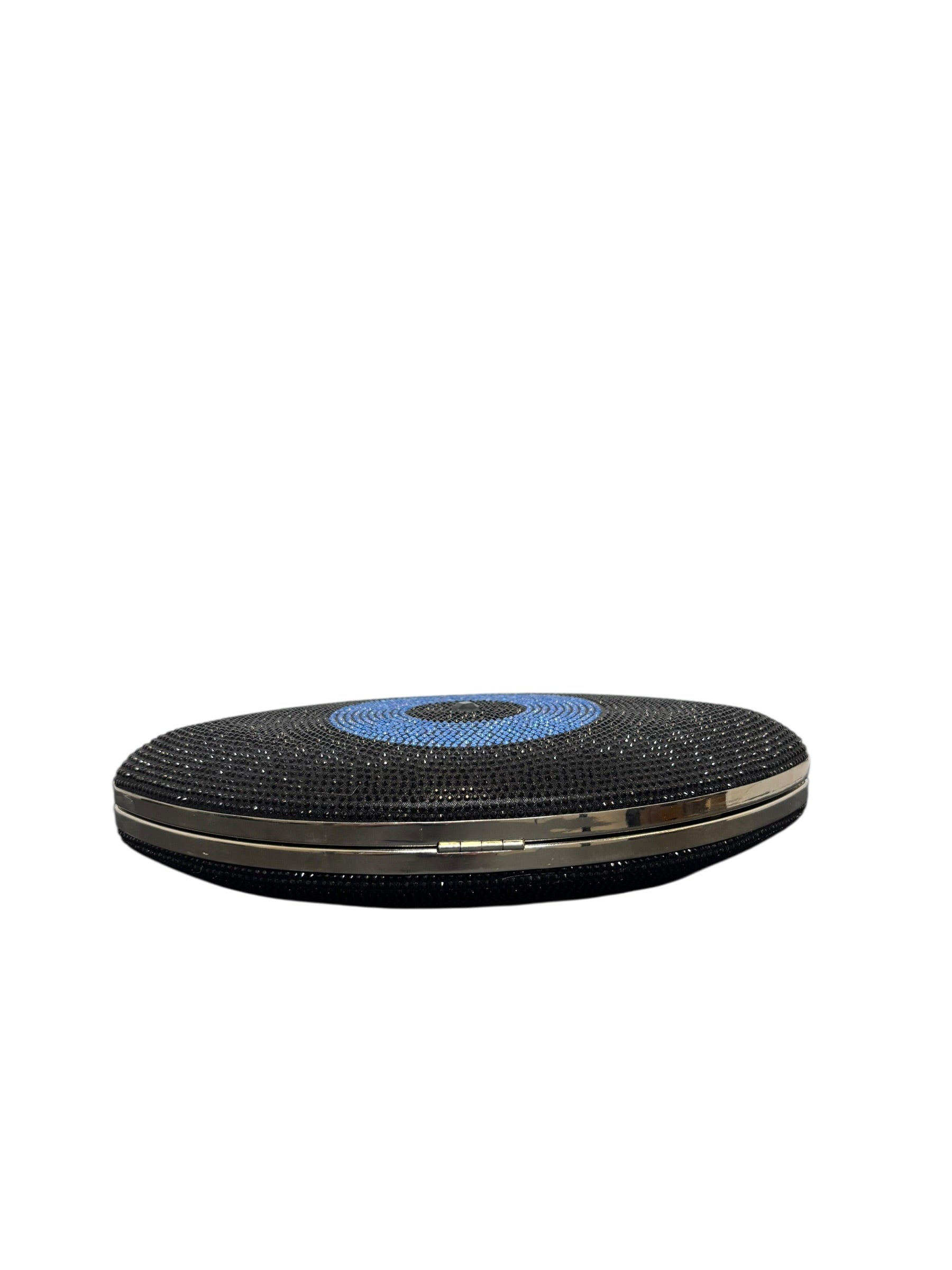 Elegant Black Eye-Shaped Clutch Bag