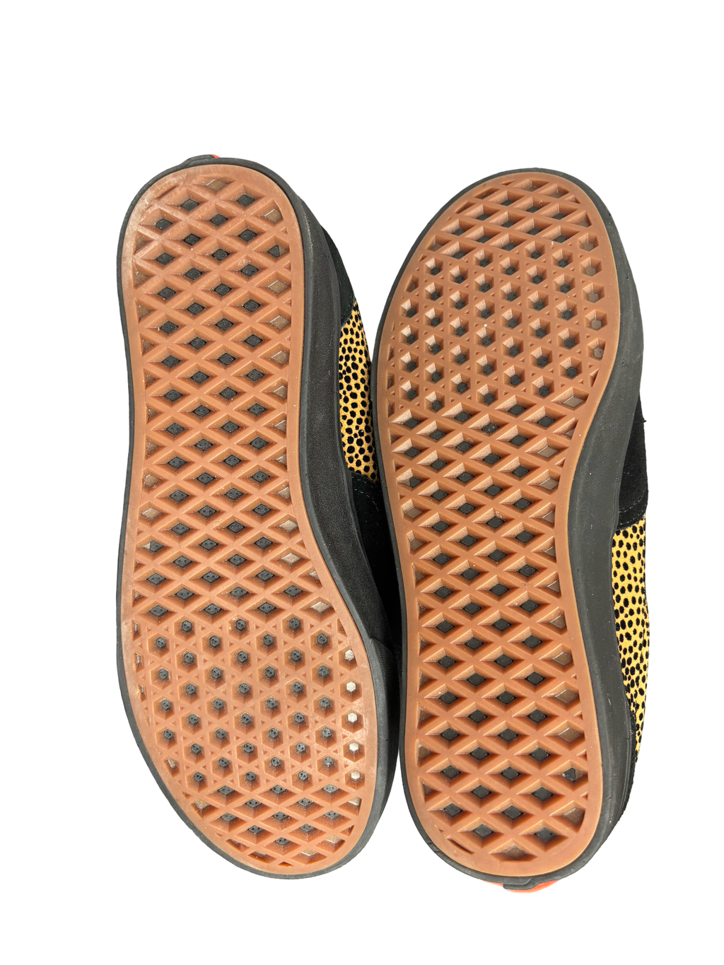 Vans Black and Yellow Dot Canvas Sneakers
