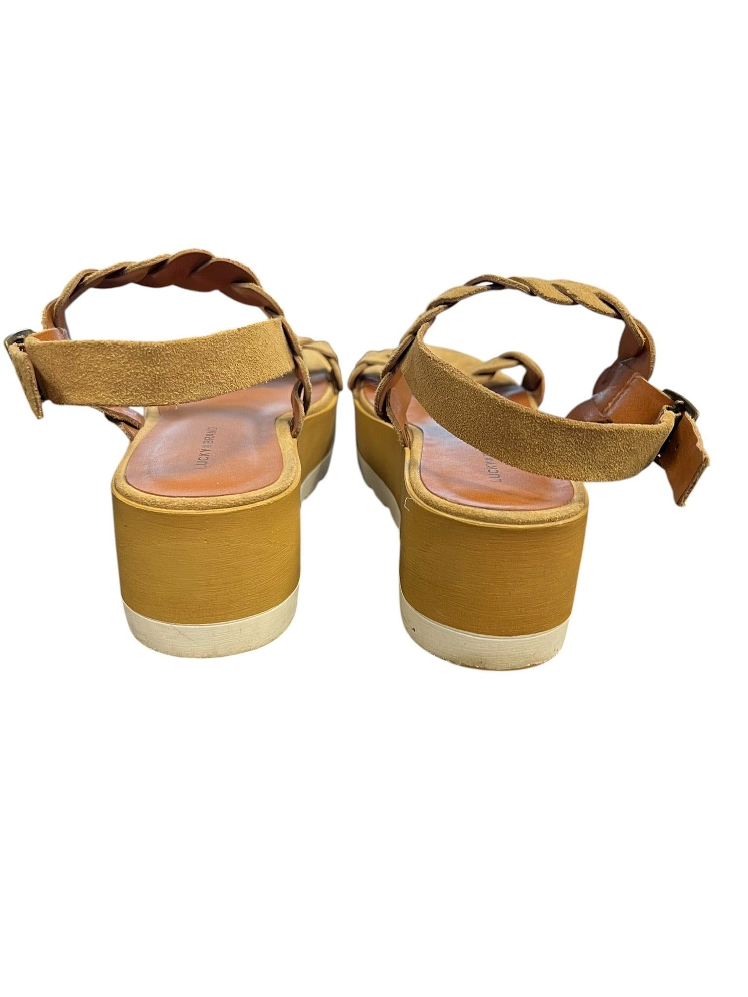 Size 8.5 Lucky Brand Women's Sandals with Braided Straps