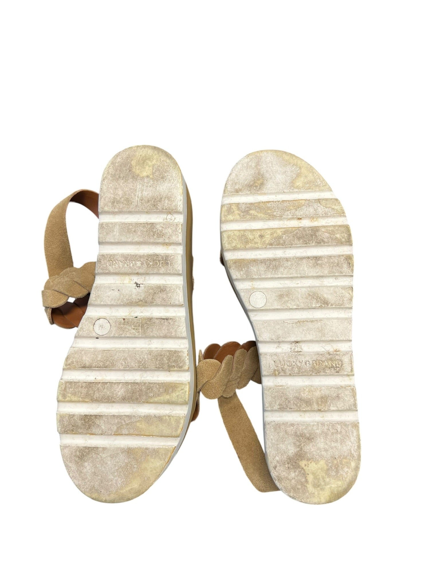 Size 8.5 Lucky Brand Women's Sandals with Braided Straps
