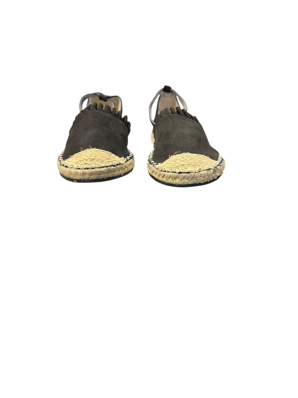 Size 9 Women's Black Espadrille Slingback Flats