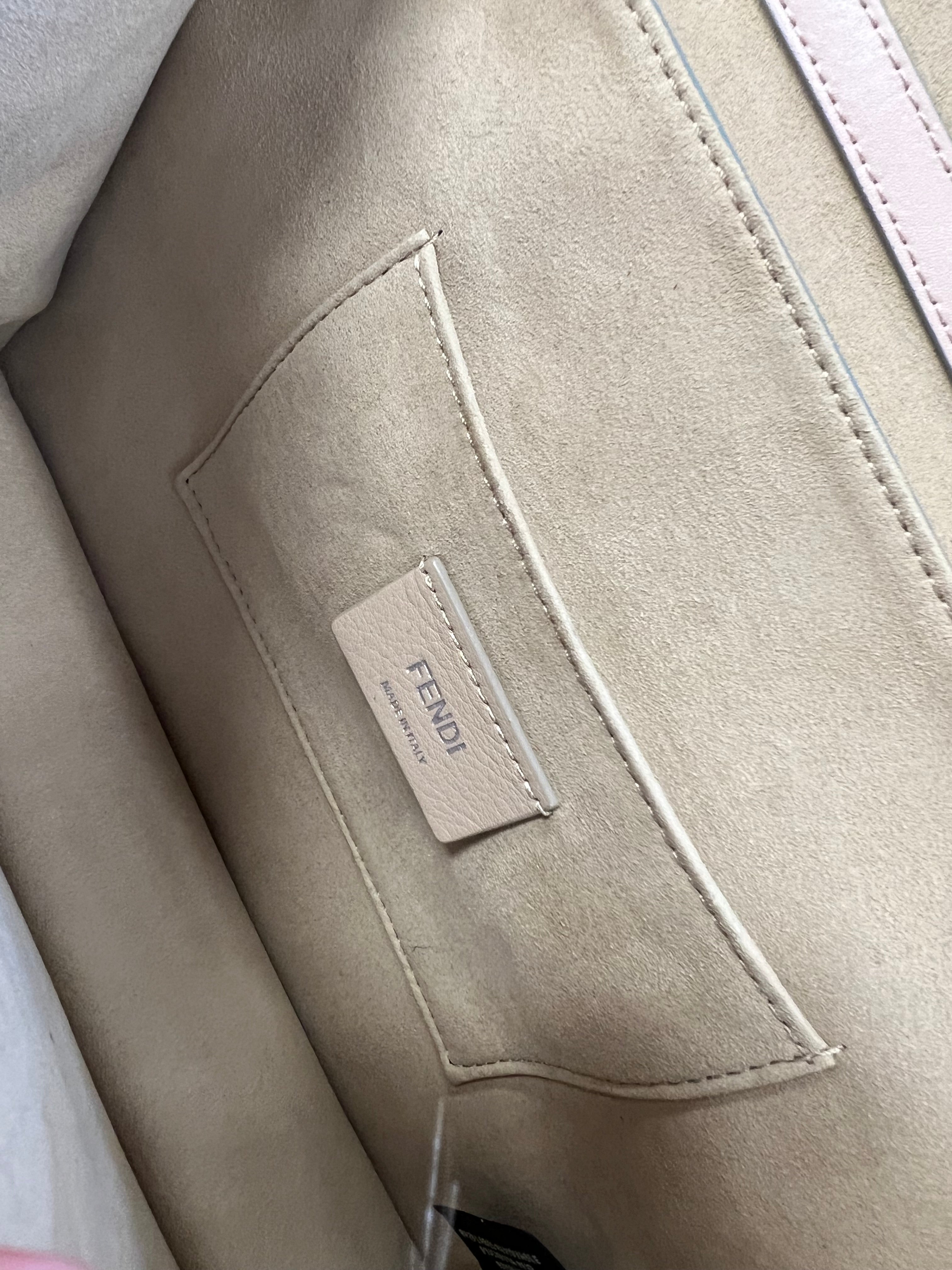 Light Pink Fendi Kan I Shoulder Bag