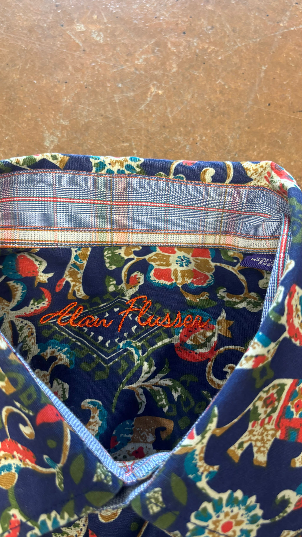 Medium Alan Flusser Floral Print Button-Up Shirt