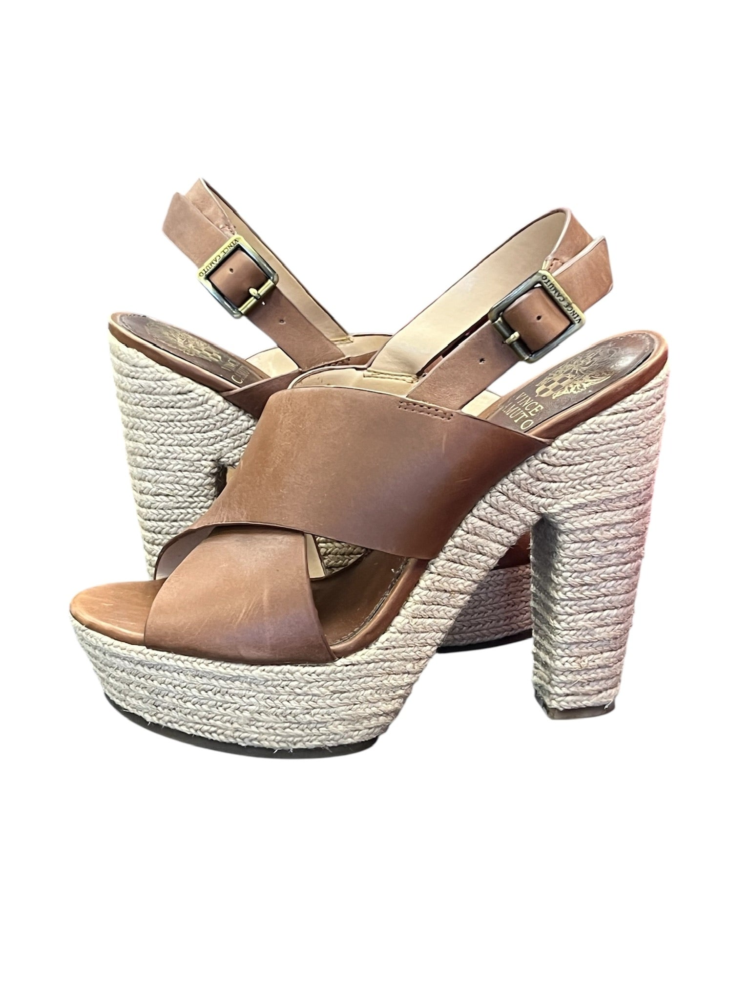 Vince Camuto Brown Platform Heels