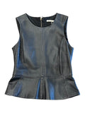 Trina Turk Black Peplum Sleeveless Top
