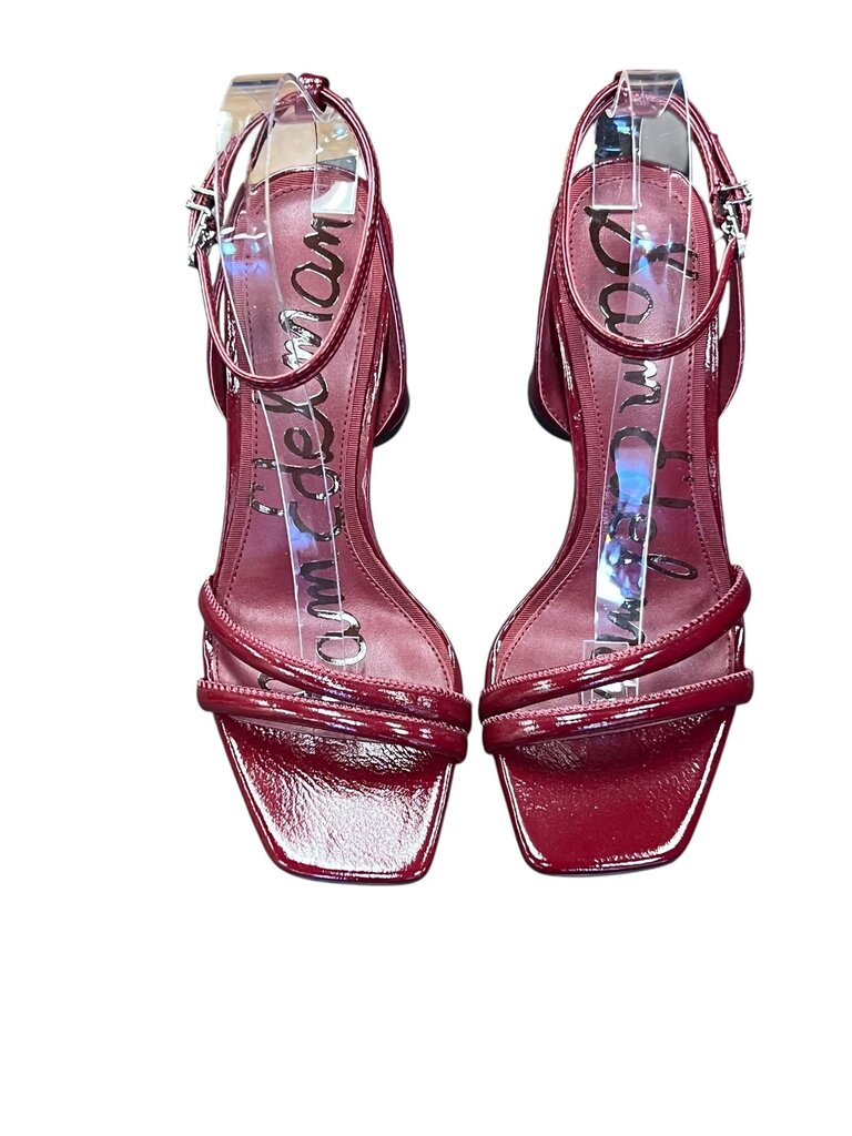 Red Strappy Heeled Sandals