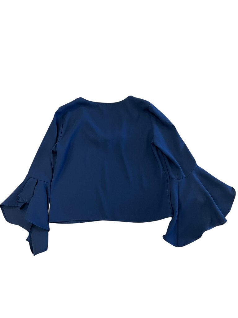Fifteen Twenty Navy Blue Bell Sleeve Top