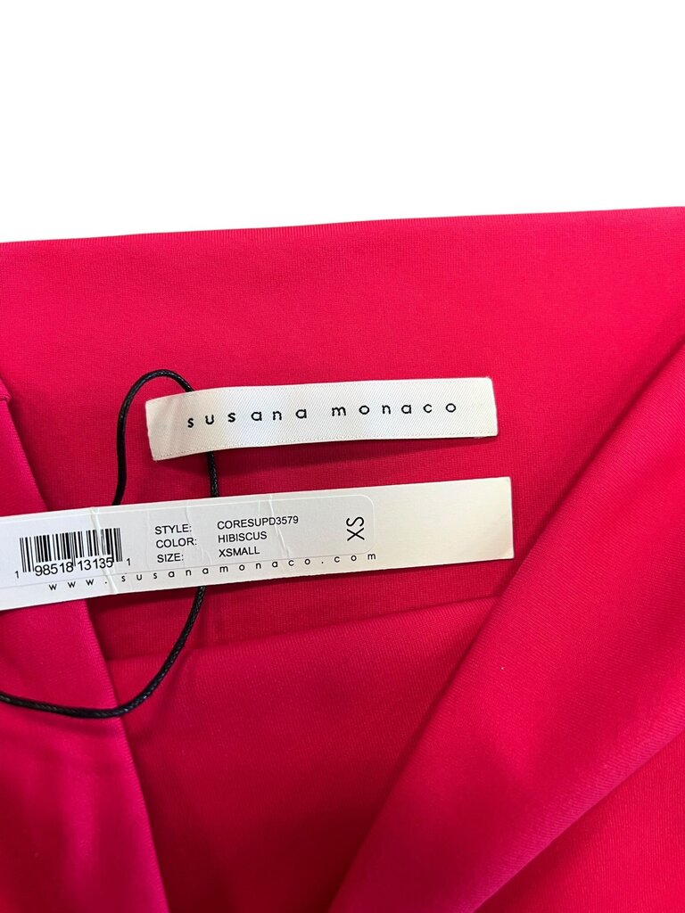 Susana Monaco Hibiscus Strapless Dress