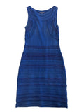 Marchesa Voyage Blue Knit Dress