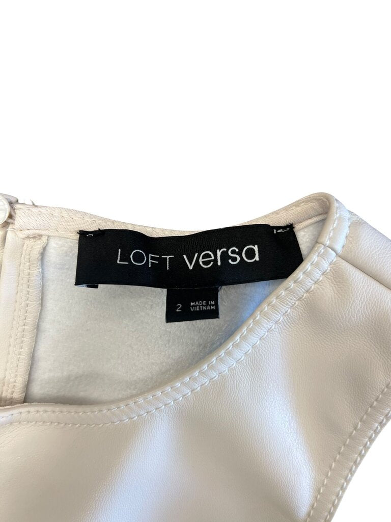 Loft Versa White Sleeveless Top