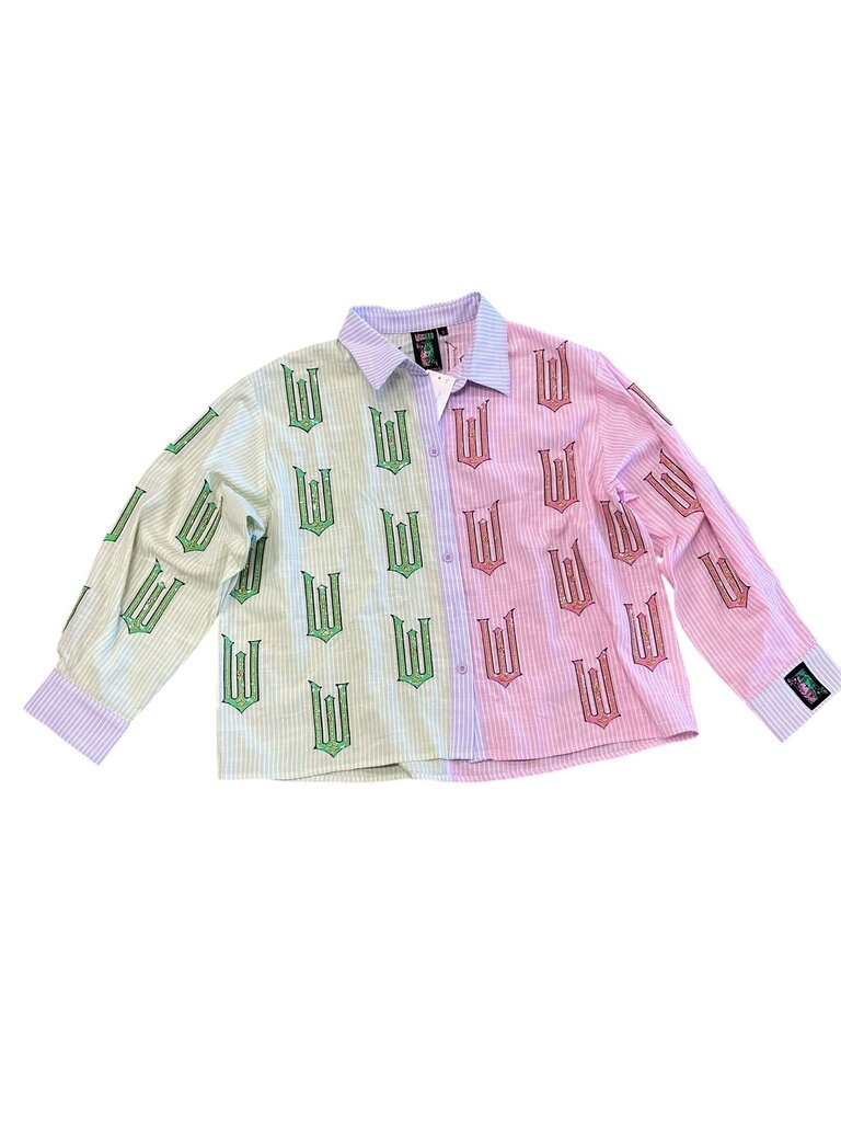 Wicked Multicolor Striped Button-Up Shirt