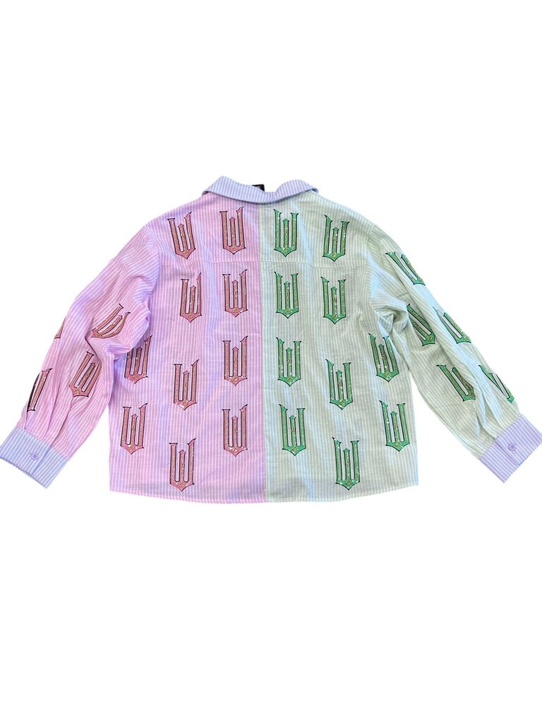 Wicked Multicolor Striped Button-Up Shirt