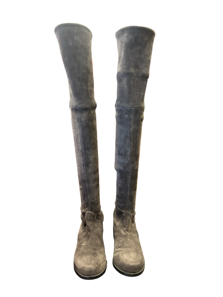 Stuart Weitzman SIZE 7.5 Gray Over-the-Knee Boots