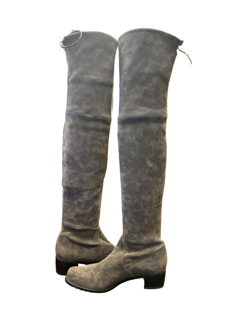 Stuart Weitzman SIZE 7.5 Gray Over-the-Knee Boots