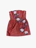 M- Helsi Women's Strapless Floral Embellished Dress