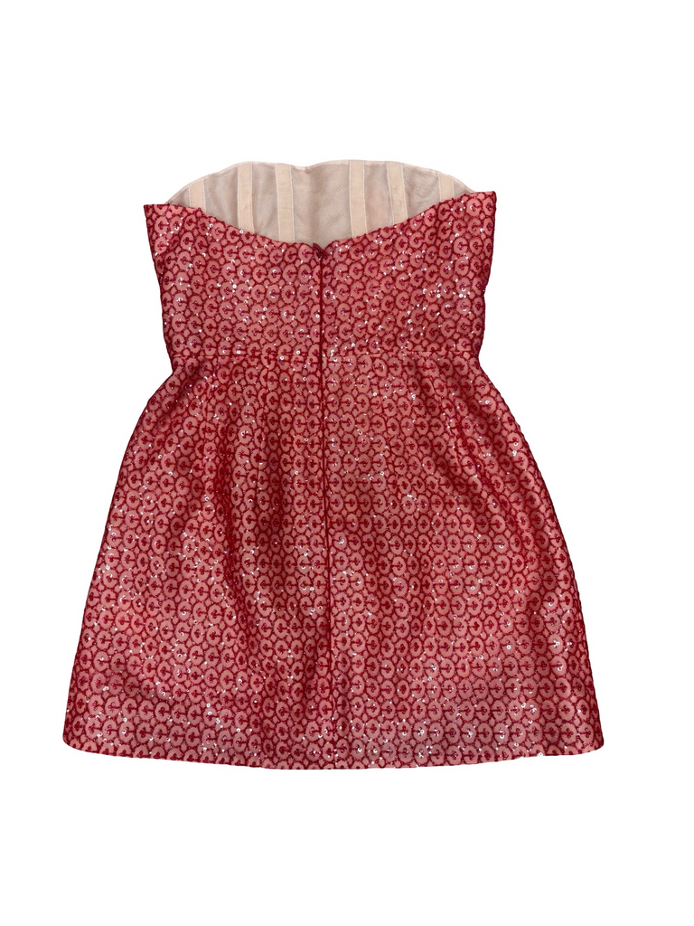 M- Helsi Women's Strapless Floral Embellished Dress