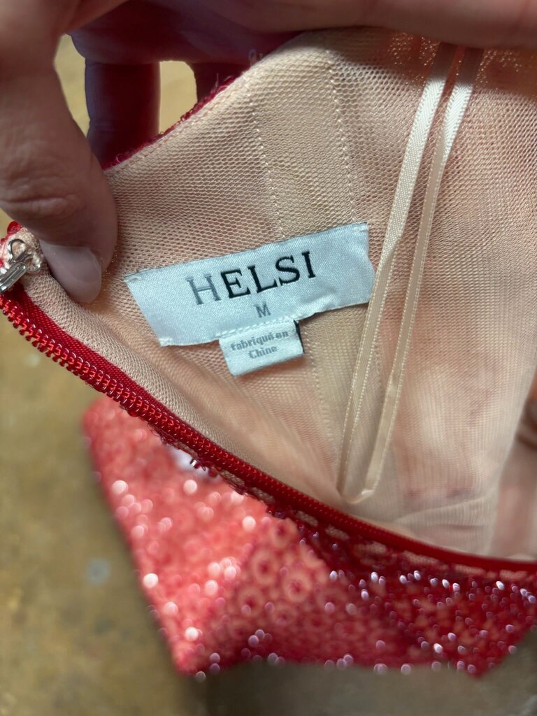 M- Helsi Women's Strapless Floral Embellished Dress