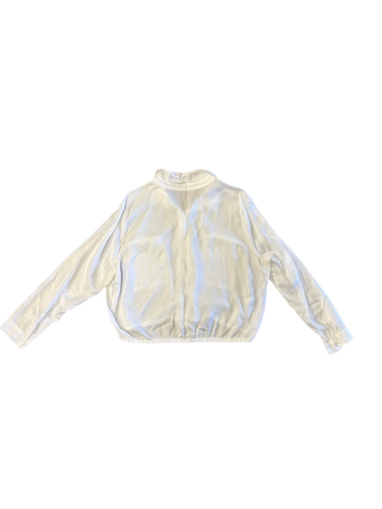 M- Suzy D long sleeve white double pocket shirt
