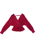 Umgee Red Wrap Sweater