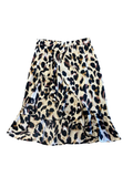 Leopard Print Flowy Ruffled Skirt