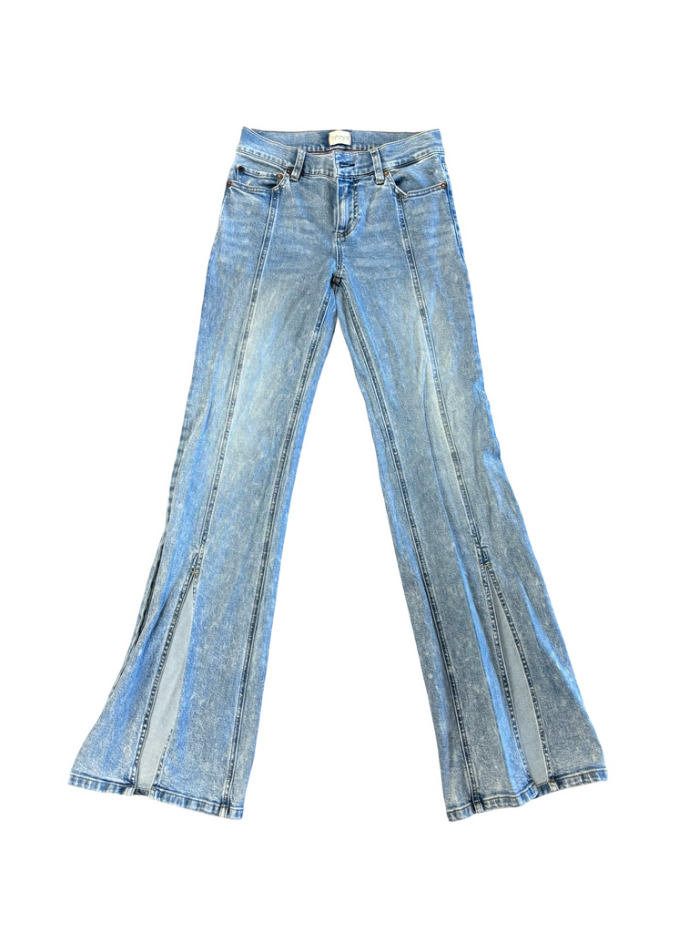 Alice + Olivia High-Waisted Flared Jeans