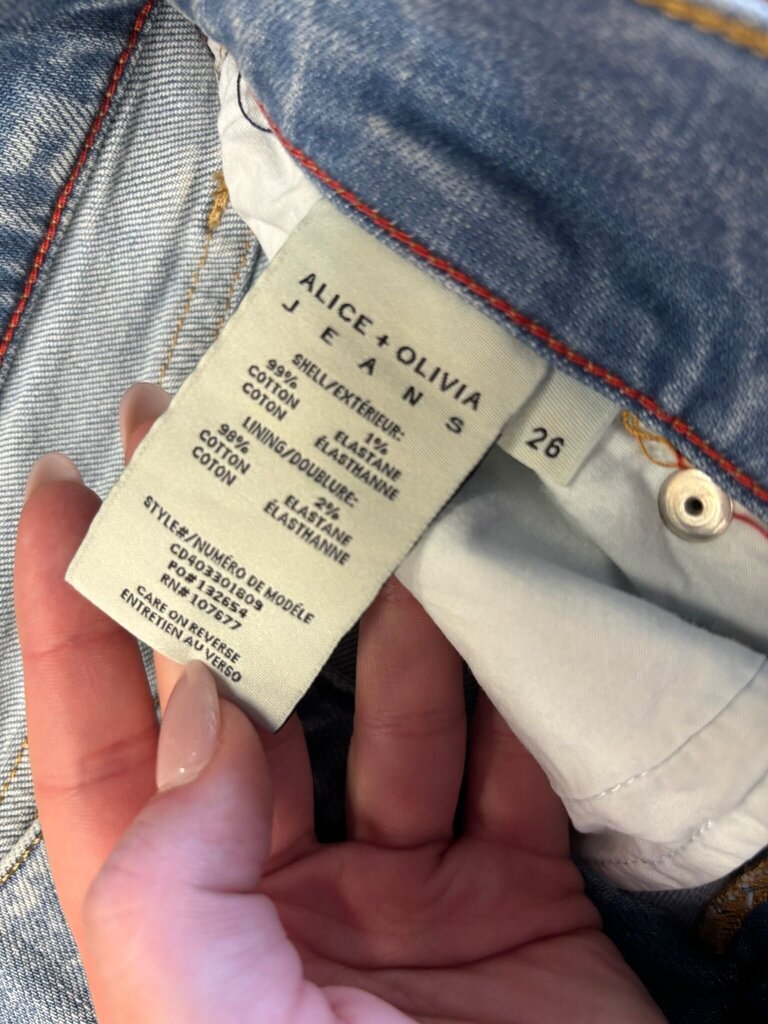 Alice + Olivia High-Waisted Flared Jeans