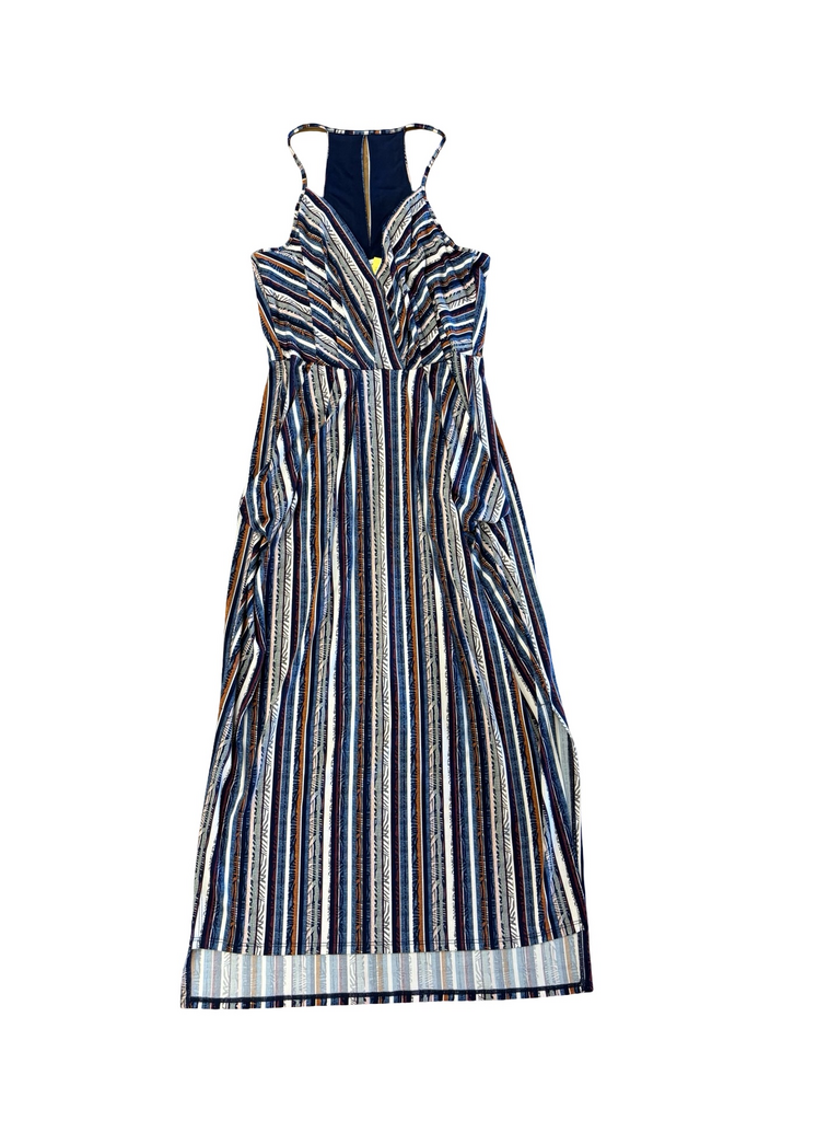 S- BCBG Generation Striped Maxi Dress