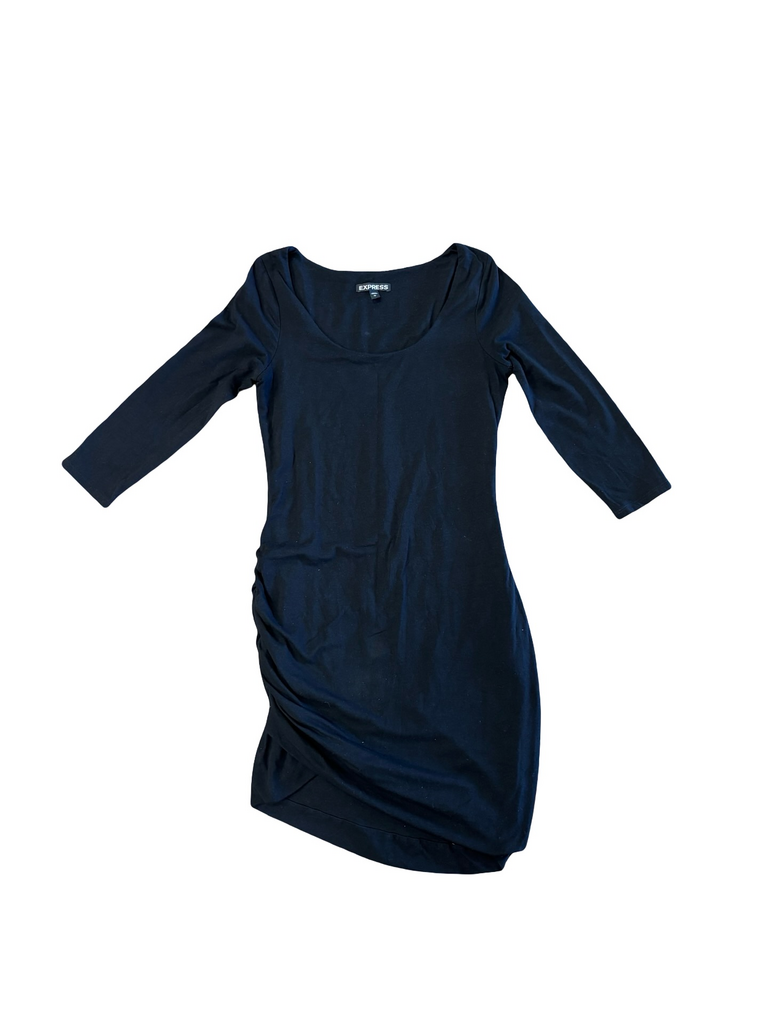 Express Black Long Sleeve Dress