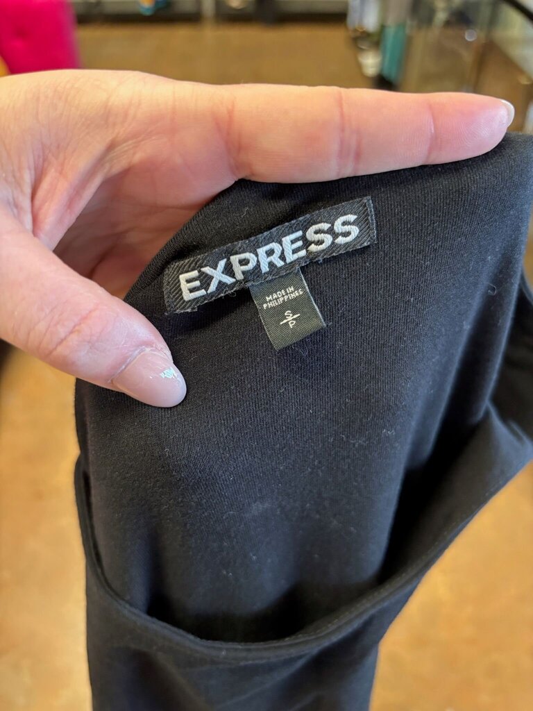 Express Black Long Sleeve Dress