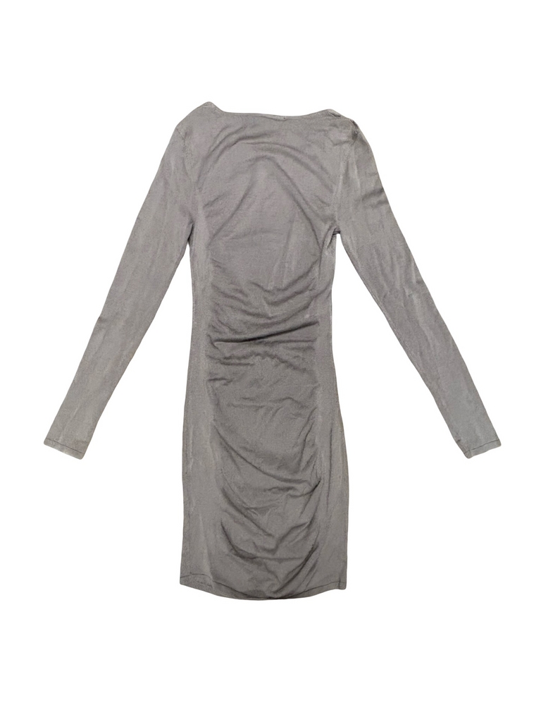 XS- Express Long Sleeve Ruched Dress