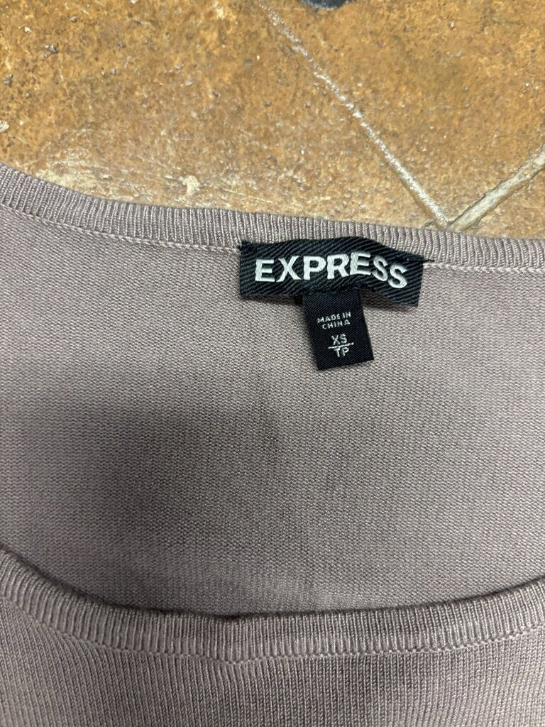 XS- Express Long Sleeve Ruched Dress