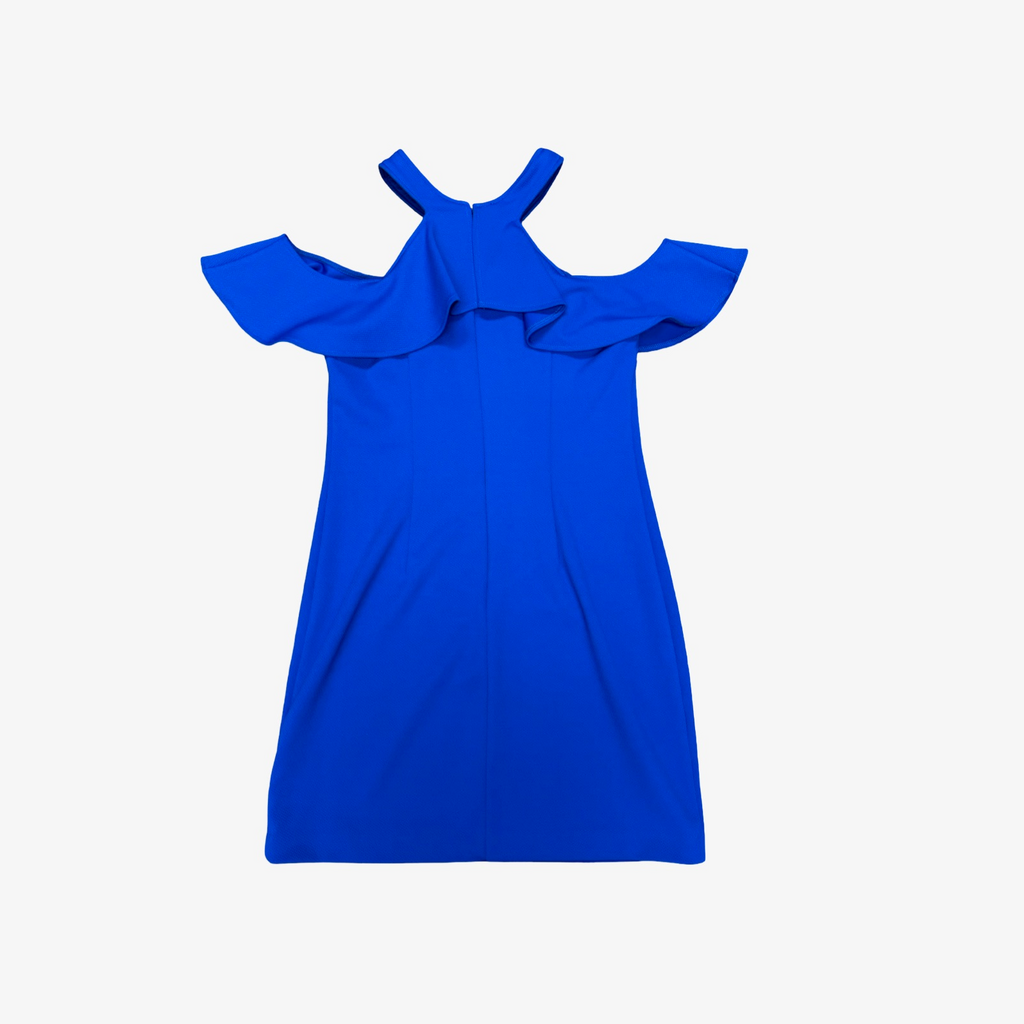 Trina Turk Blue Cold Shoulder Dress