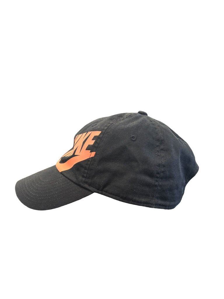 Nike Black Cap with Orange Logo