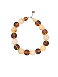 Amber and Cream Beaded Necklace