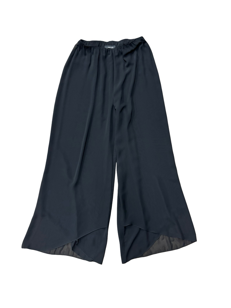 PM- Alex Evenings Petite Black Wide Leg Pants