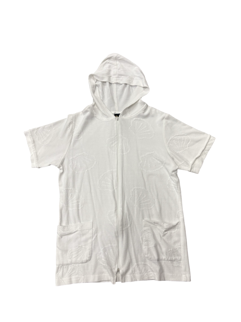 M- Dotti White Hooded Cover-Up