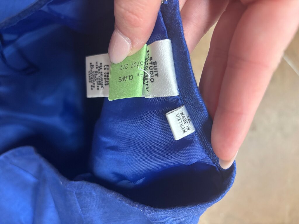 Suit Studio SIZE 12 Elegant Blue Pencil Skirt