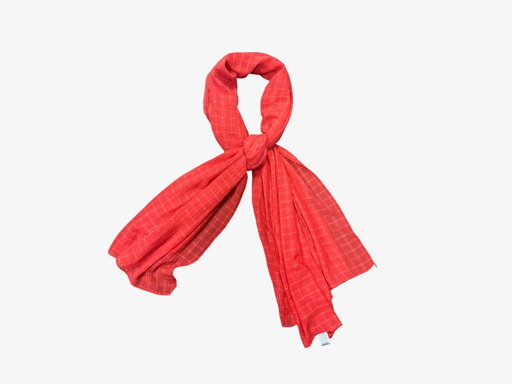 Peppermint Bay coral Polyester Scarf