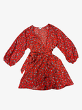 Umgee Women's Floral Wrap Dress