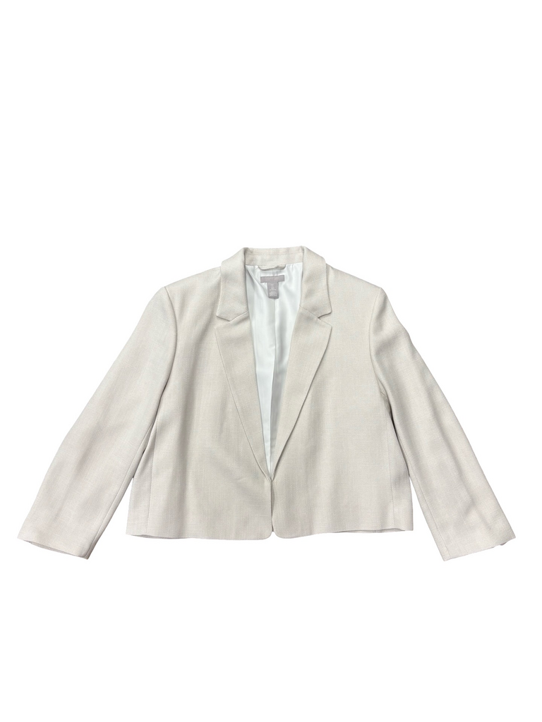 L- H&M Beige Cropped Blazer
